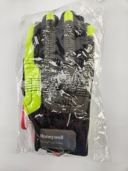 Honeywell Green Rig Dog Xtreme Gloves, ANSI A6, Slip-On, 10/XL