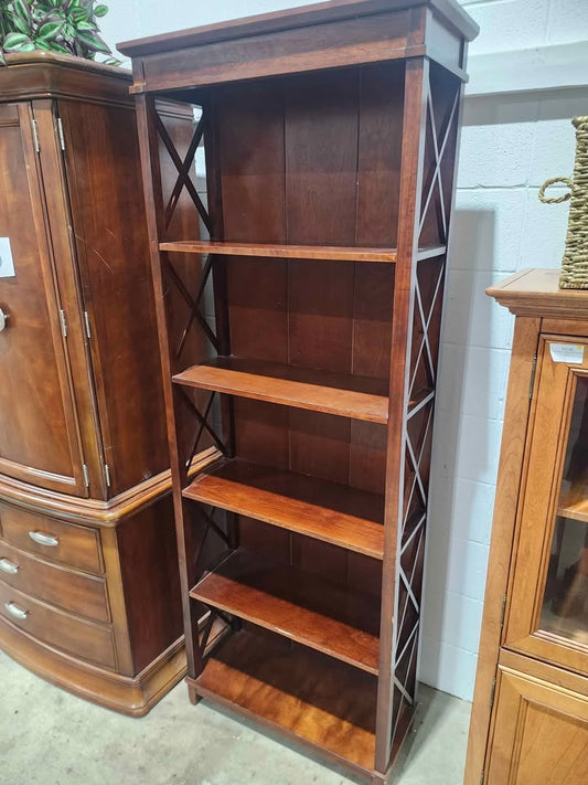Wooden X 5-Tier Bookcase