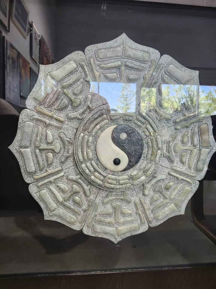 Yin Yang Stone Wall Art - Framed