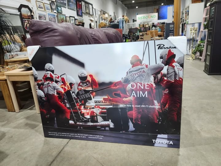 Toyota F1 Racing Team Framed Wooden Print