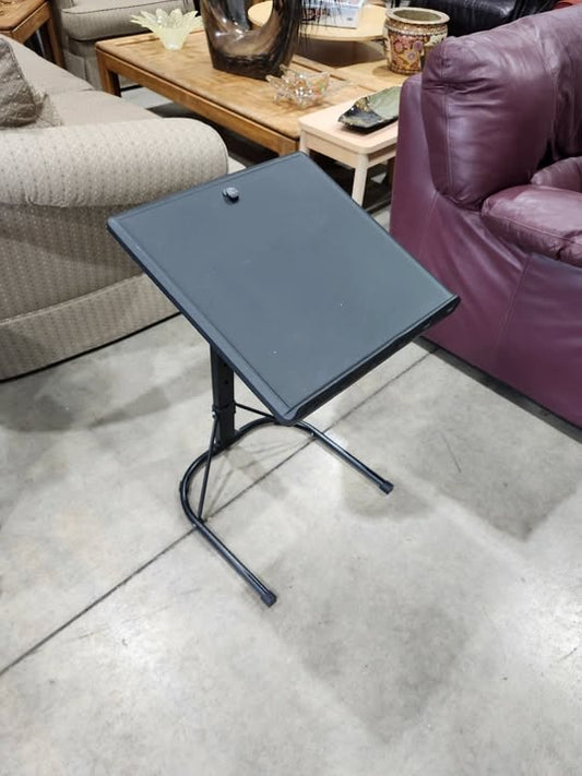 Adjustable Black TV Tray Table