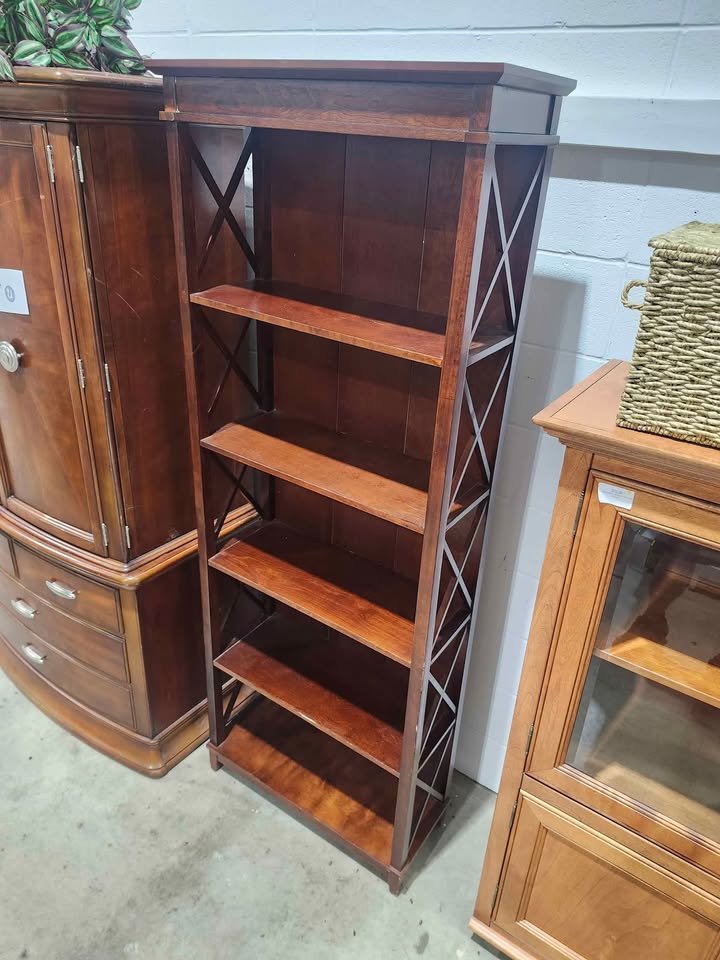 Wooden X 5-Tier Bookcase