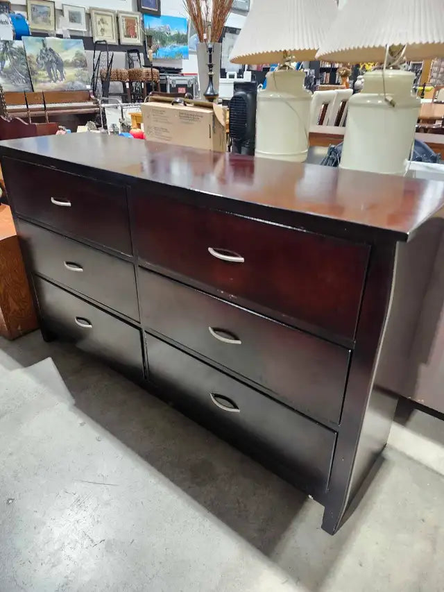 6-Drawer Wooden Dresser