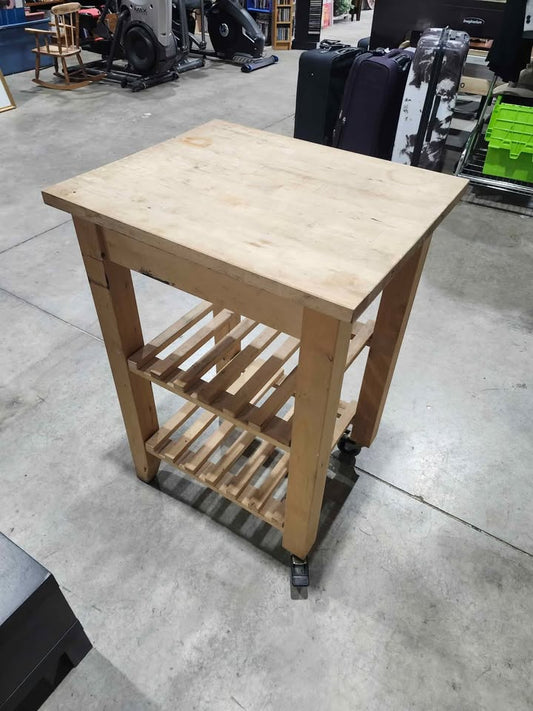 Wooden Kitchen Island Cart