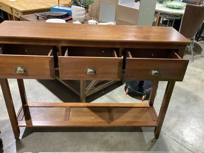 Wooden Console Table with Drawers