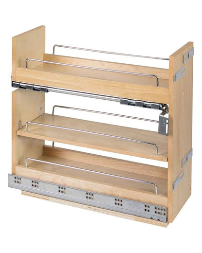 8.5" Width No Wiggle Drawer Base Cabinet Pullout with Soft-Close Undermount Slides, 9" Width Opening