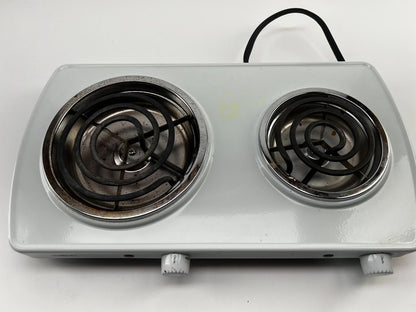 Salton Stainless Steel Portable Double Cooktop