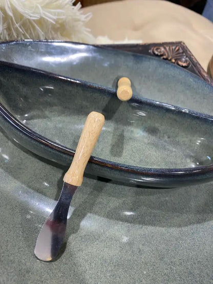 Maxwell Pottery - Canoe on a Lake Dip Pot Set