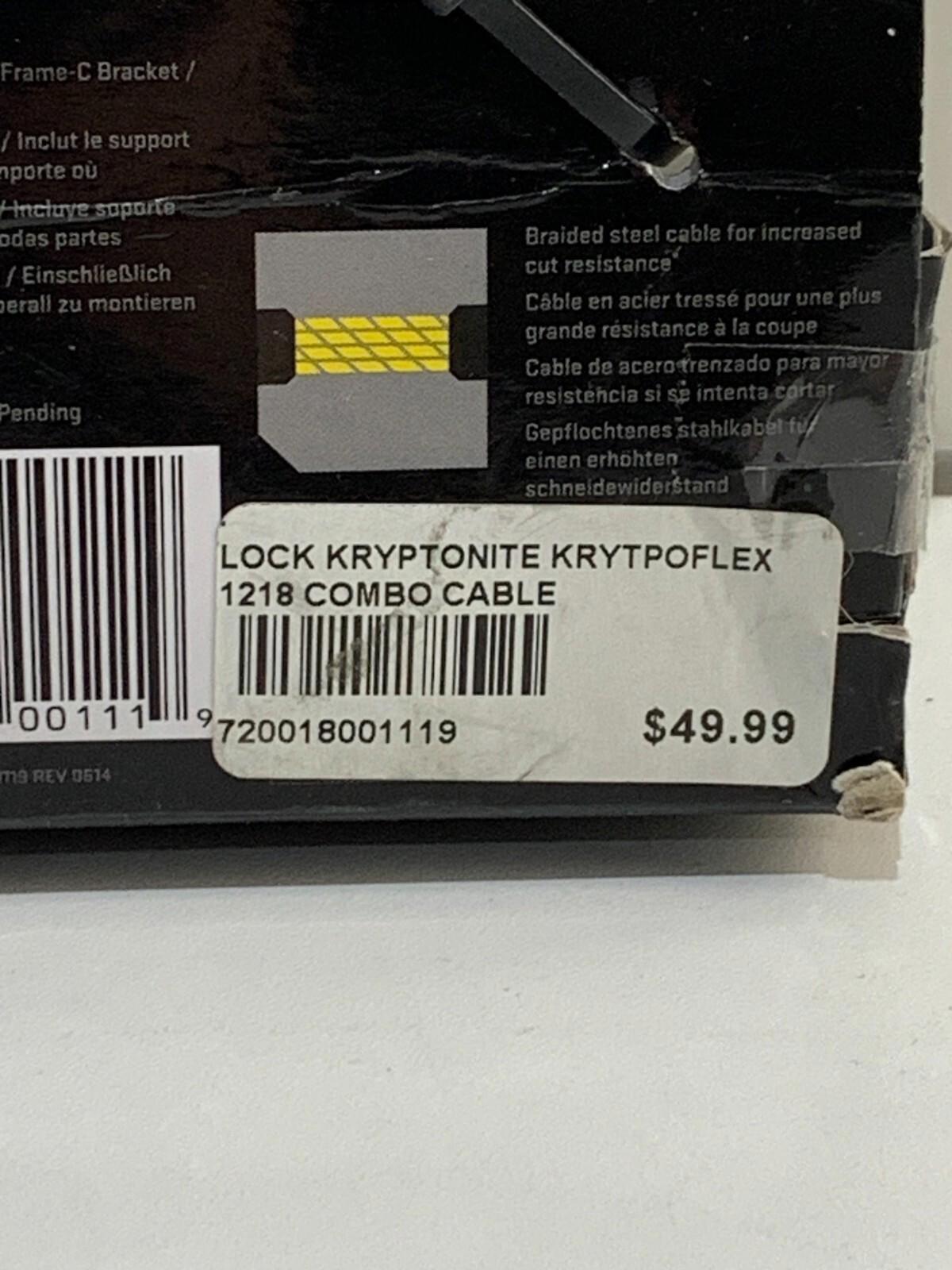Kryptonite 1218 Combo Cable Lock