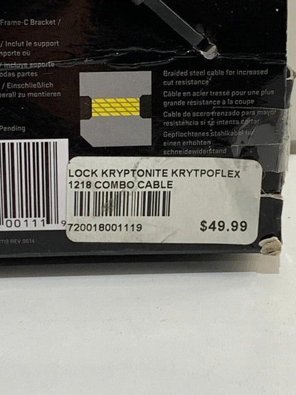 Kryptonite 1218 Combo Cable Lock