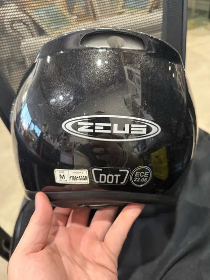Zeus Synthese Black Helmet with Carry/Protective Bag
