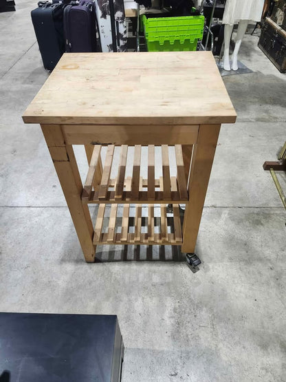 Wooden Kitchen Island Cart