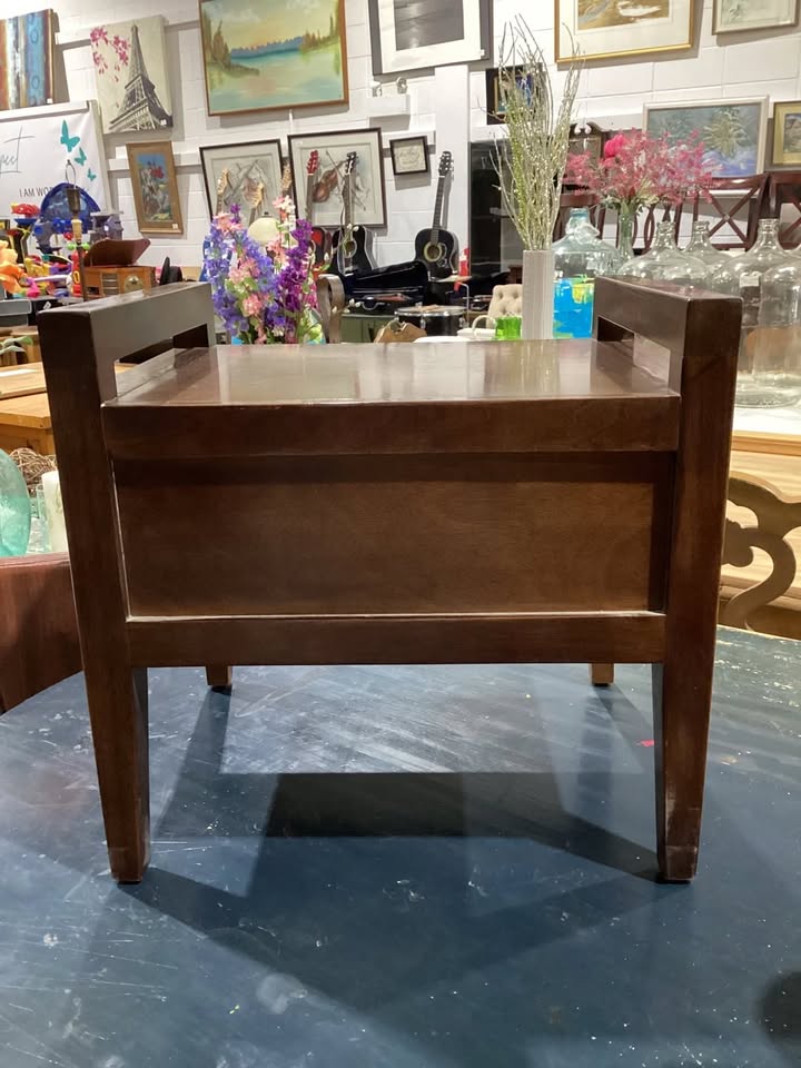 Wooden Nightstand with Drawer