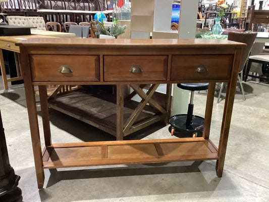 Wooden Console Table with Drawers