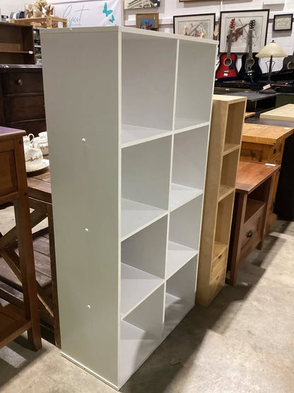 White 8-Cube Storage Shelf