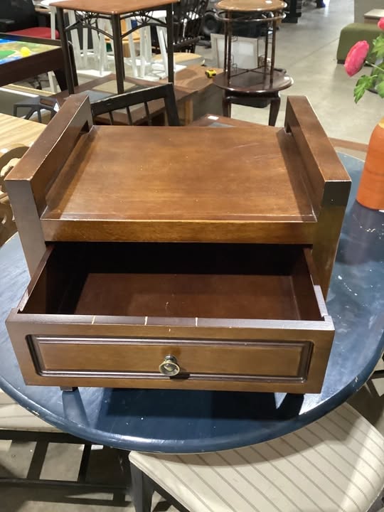 Wooden Nightstand with Drawer