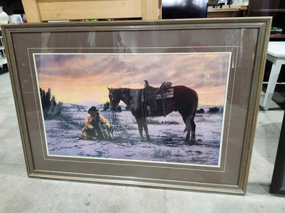 Hurry Sunup" Framed Print Tim Cox 41" by 30"