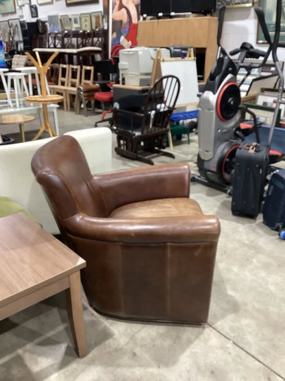 Brown Leather Armchair