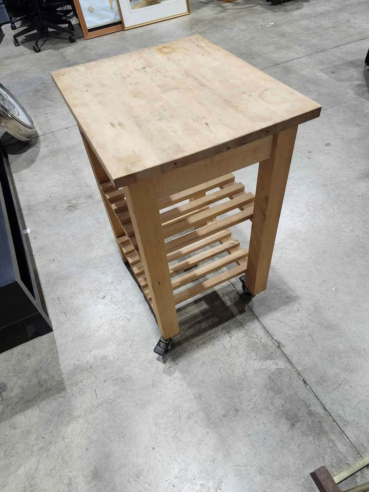 Wooden Kitchen Island Cart
