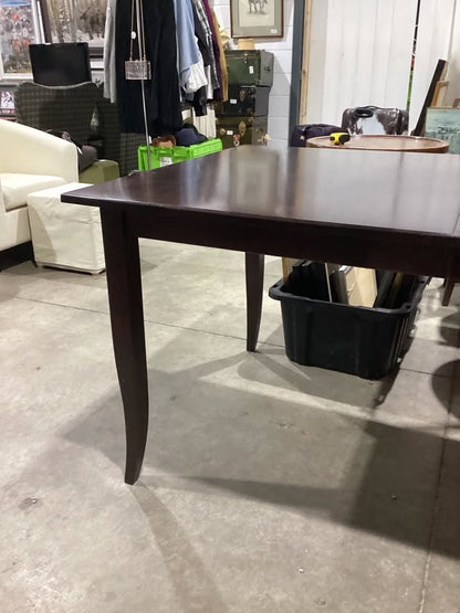 Dark Wood Extendable Dining Table