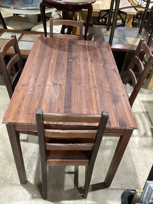 Wooden Dining Table and Chairs Set