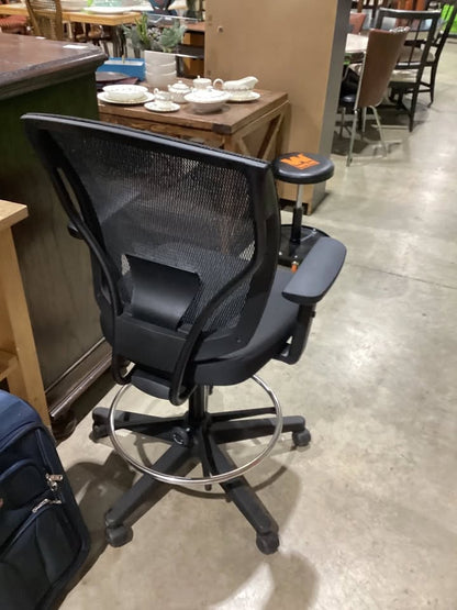 Black Tall Chair with Mesh Back
