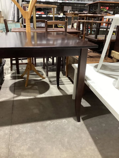 Dark Wood Extendable Dining Table