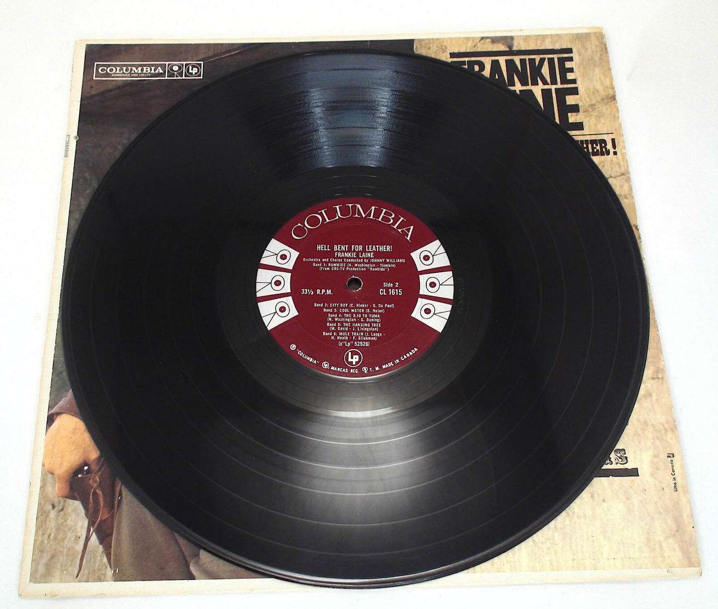 Frankie Laine Hell Bent For Leather! Vinyl Album Record LP - Fair