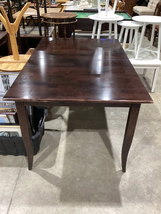 Dark Wood Extendable Dining Table