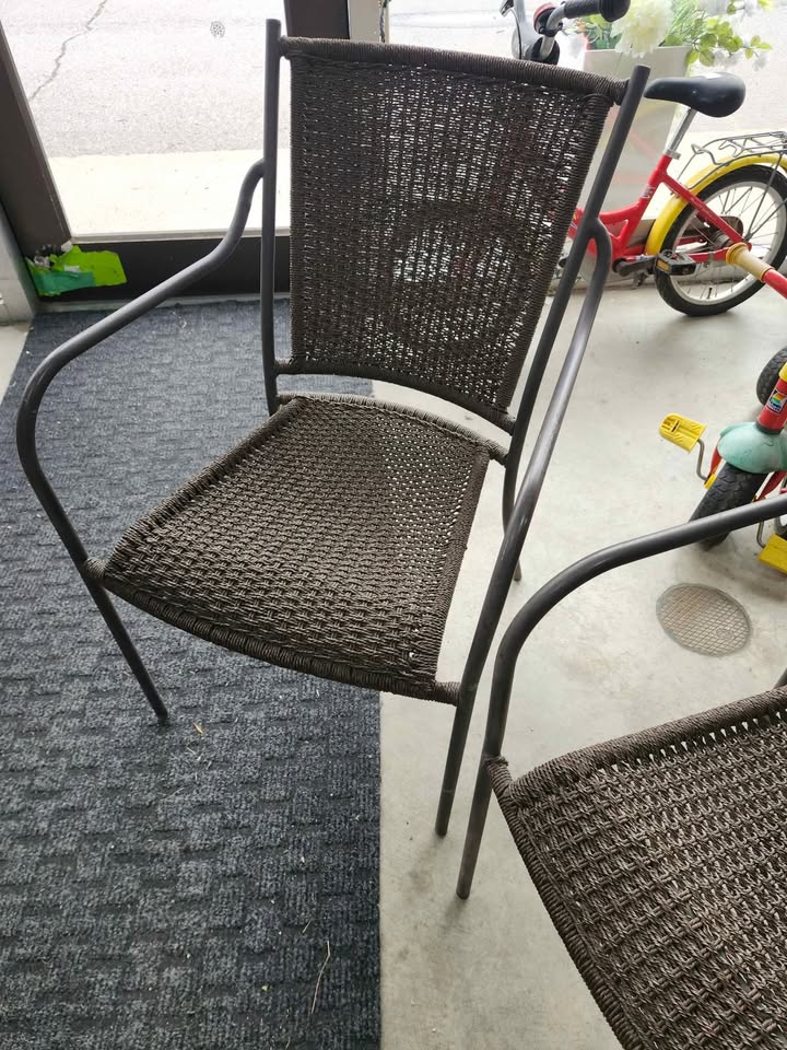 Wicker Patio Chairs - Set of 2