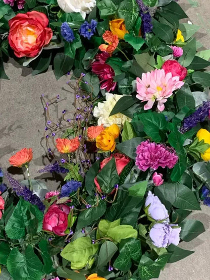 Large Artificial Floral Wreath