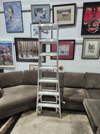 BON Extendable Aluminum Ladder - 7ft to 11ft