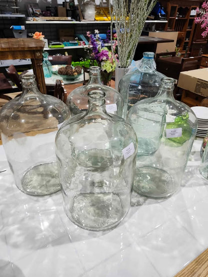 large 6 gallon glass bottles - 5 available