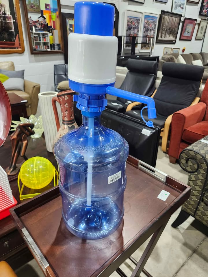 Water Bottle Dispenser Pump - Blue and White