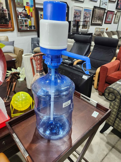 Water Bottle Dispenser Pump - Blue and White