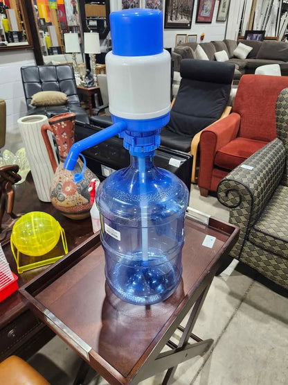 Water Bottle Dispenser Pump - Blue and White