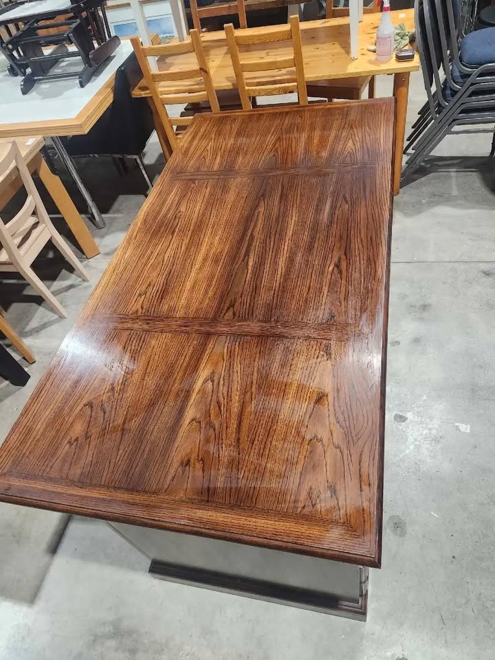 Large Wood Executive Desk