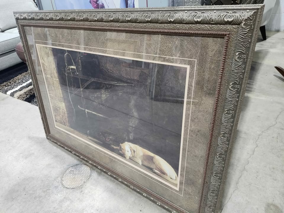 Ides of March by Andrew Wyeth - Dog Art Print Fireplace
