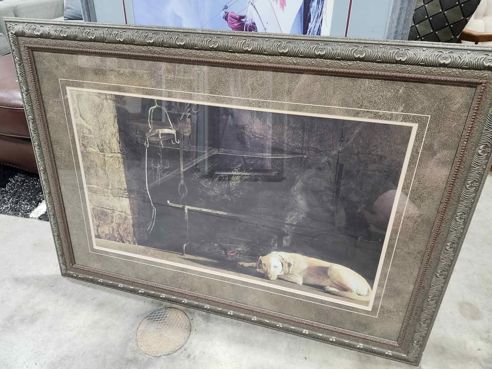 Ides of March by Andrew Wyeth - Dog Art Print Fireplace