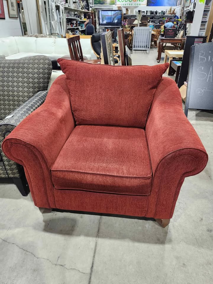 Large Red Armchair