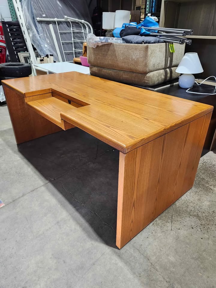 Very Large Solid Oak Desk