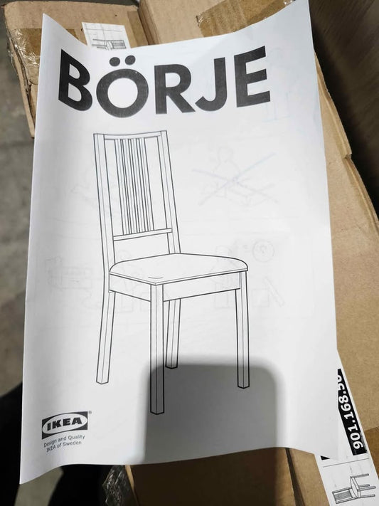 New IKEA Börje Chair - Dark Brown X2