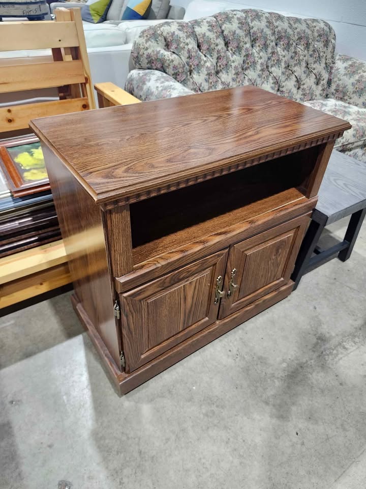 Rolling Wooden Cabinet / TV Stand