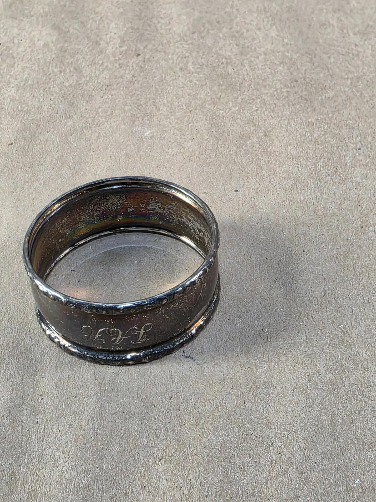 Birks Sterling Silver Napkin Ring Antique Art Deco Hallmarked 1930s