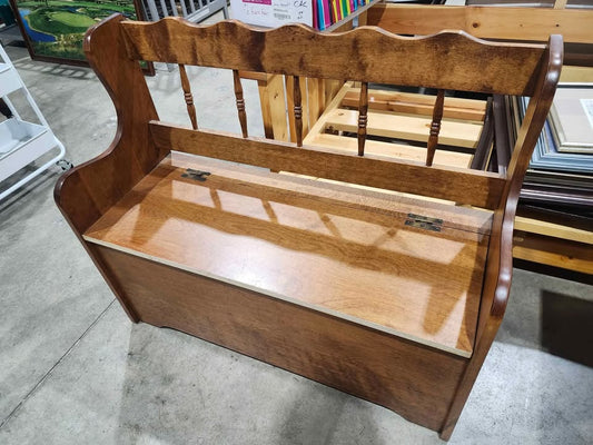 Wooden Bench with Storage