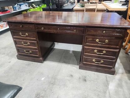 Large Wood Executive Desk