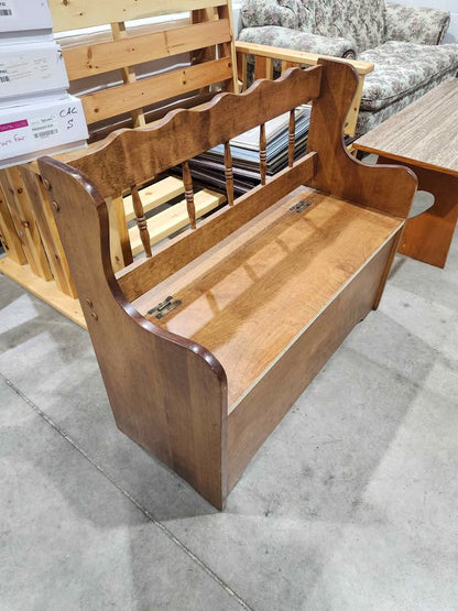 Wooden Bench with Storage