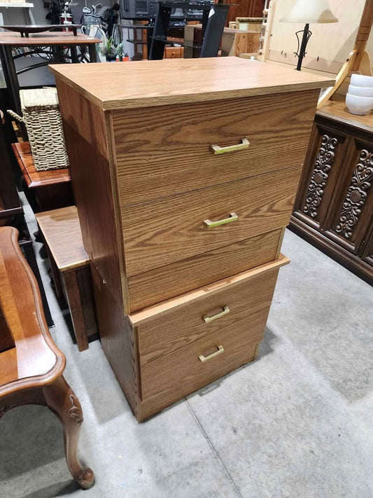 Wooden 2 Drawer Nightstand - 2 Available