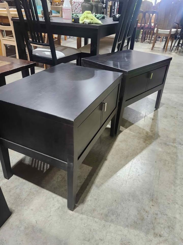 AP Industries Wooden Night Stand Pair