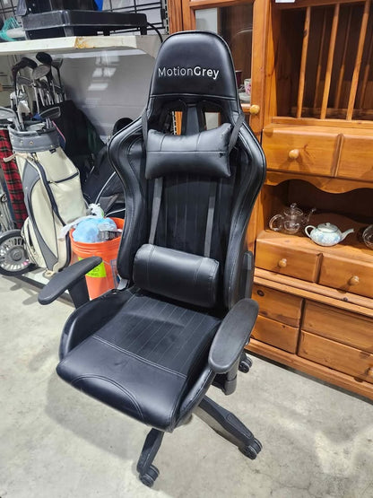 MotionGrey Black Gaming Chair